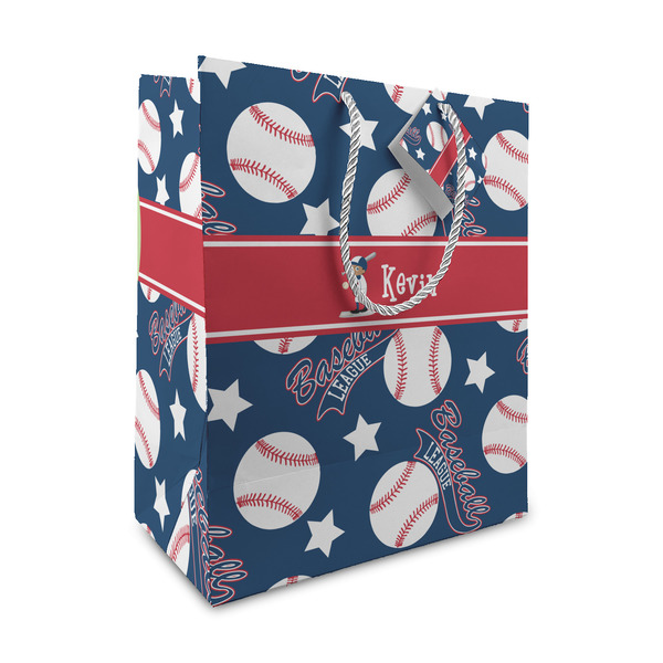 Custom Baseball Medium Gift Bag (Personalized)