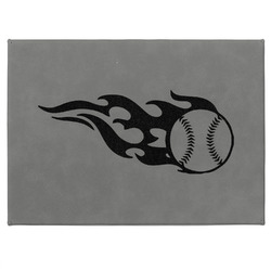 Baseball Medium Gift Box w/ Engraved Leather Lid