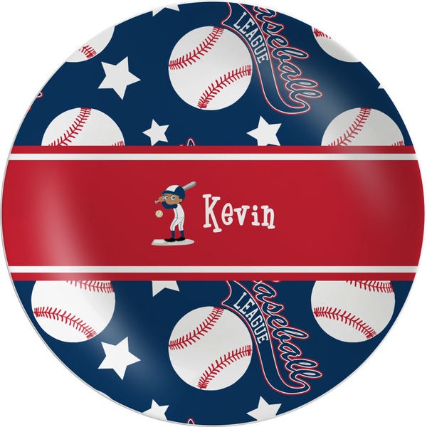 Custom Baseball Melamine Plate (Personalized)