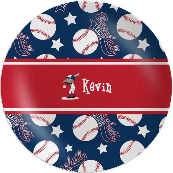 Custom Baseball Melamine Plate (Personalized)