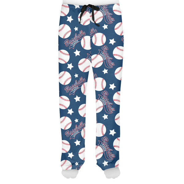 Baseball Men's Pjs Front - on model