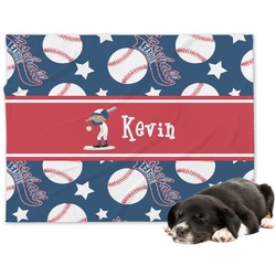 Baseball Dog Blanket - Large (Personalized)