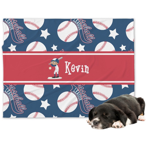 Custom Baseball Dog Blanket (Personalized)