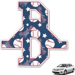 Baseball Monogram Car Decal (Personalized)
