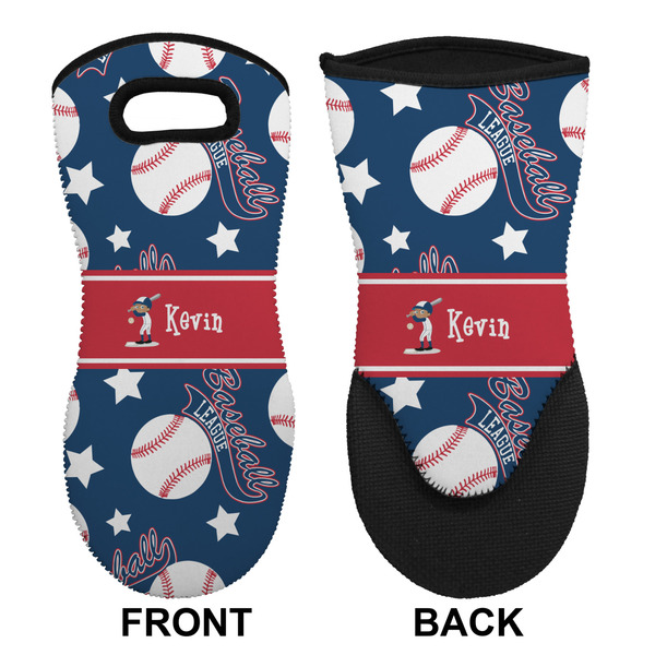 Baseball Neoprene Oven Mitt (Front & Back)