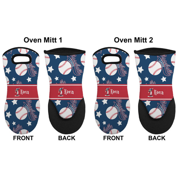 Baseball Neoprene Oven Mitt - Set of 2 - Approval