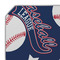 Baseball Octagon Placemat - Single front (DETAIL)