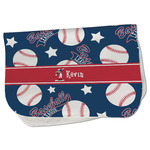Baseball Burp Cloth - Fleece w/ Name or Text