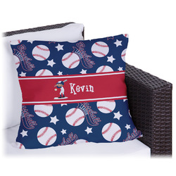 Baseball Outdoor Pillow - 16" (Personalized)