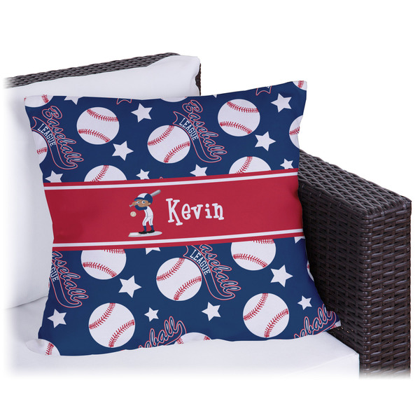 Custom Baseball Outdoor Pillow - 20" (Personalized)