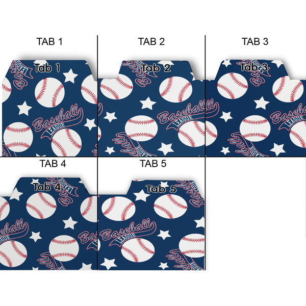 Baseball Page Dividers - Set of 5 - Approval