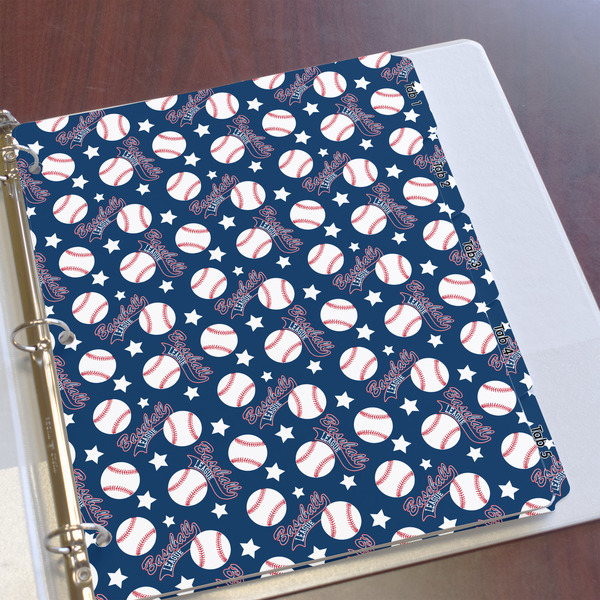Baseball Page Dividers - Set of 5 - In Context