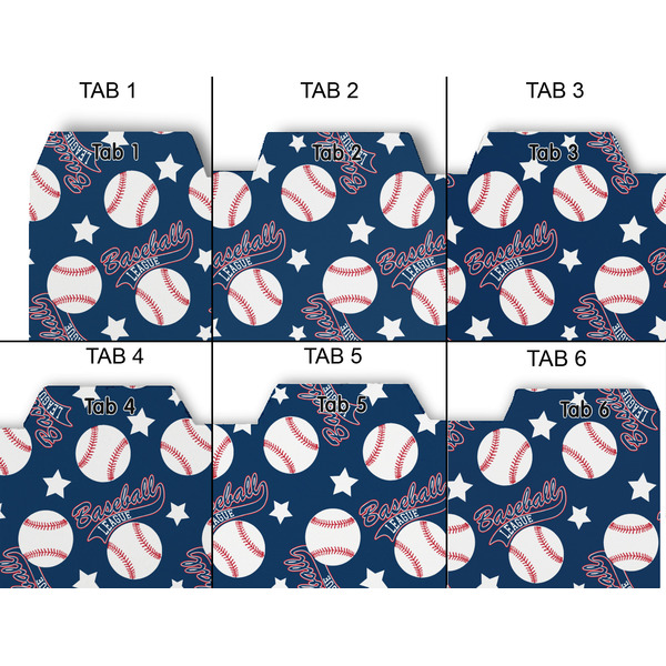 Baseball Page Dividers - Set of 6 - Approval