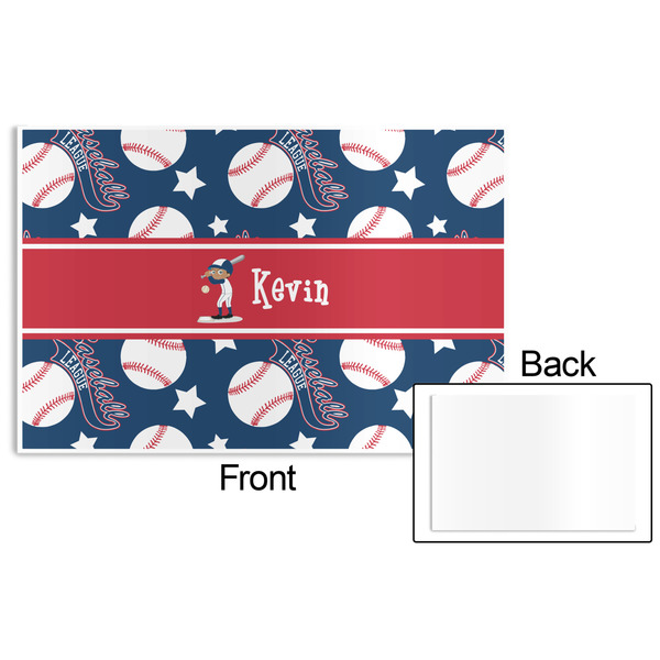 Baseball Disposable Paper Placemat - Front & Back