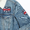 Baseball Patches Lifestyle Jean Jacket Detail