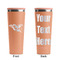 Baseball Peach RTIC Everyday Tumbler - 28 oz. - Front and Back