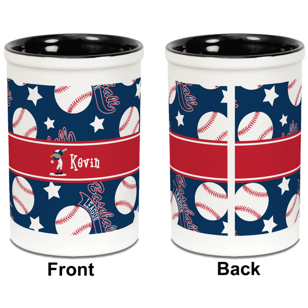 Baseball Pencil Holder - Black - approval