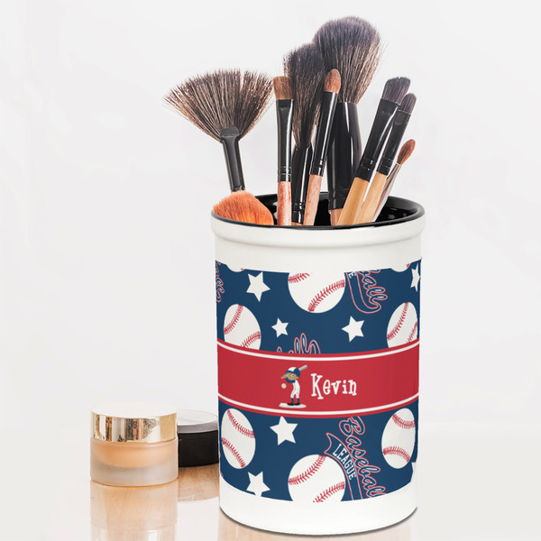Baseball Pencil Holder - LIFESTYLE makeup