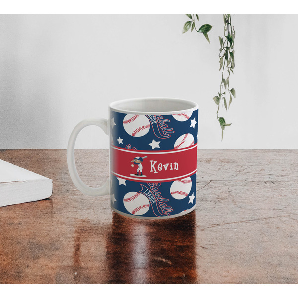 Baseball Personalized Coffee Mug - Lifestyle