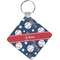 Baseball Diamond Plastic Keychain w/ Name or Text