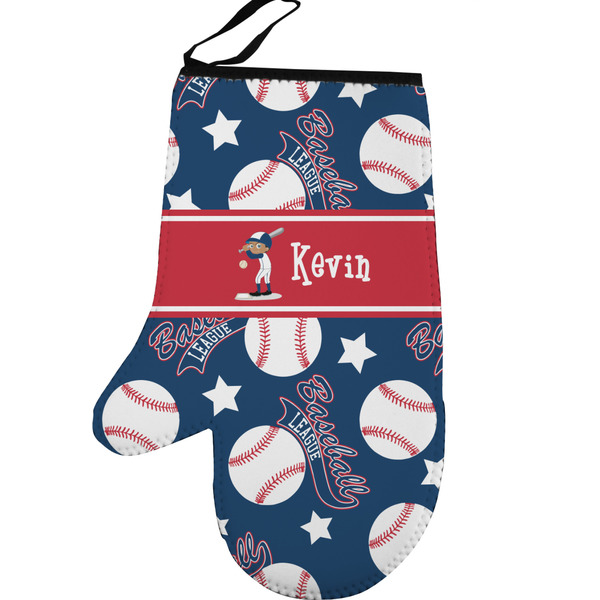 Custom Baseball Left Oven Mitt (Personalized)