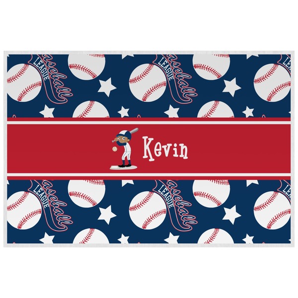 Custom Baseball Laminated Placemat w/ Name or Text