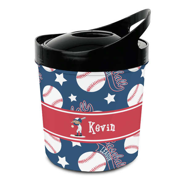 Custom Baseball Plastic Ice Bucket (Personalized)