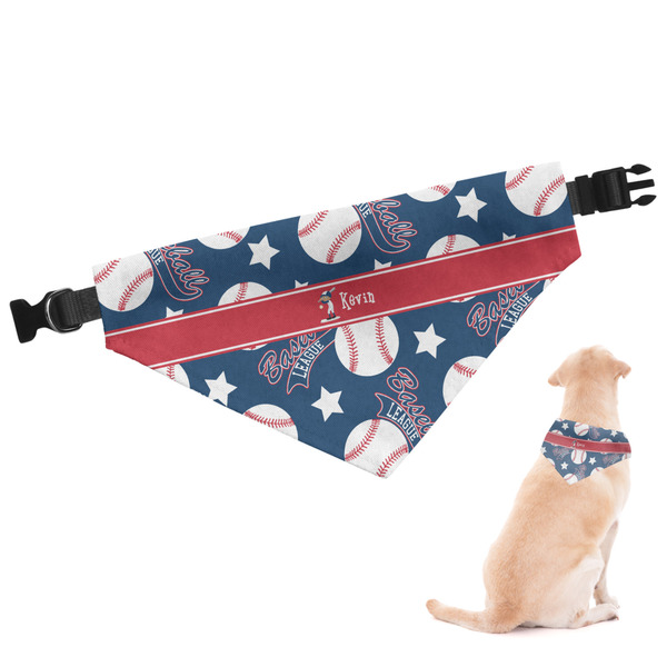 Custom Baseball Dog Bandana - XLarge (Personalized)