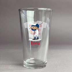 Baseball Pint Glass - Full Color Logo (Personalized)