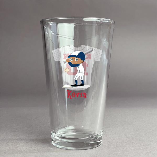 Custom Baseball Pint Glass - Full Color Logo (Personalized)