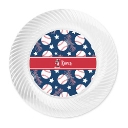 Baseball Plastic Party Dinner Plates - 10" (Personalized)