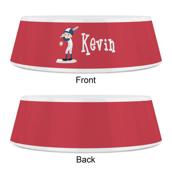 Baseball Plastic Pet Bowls - Small - APPROVAL