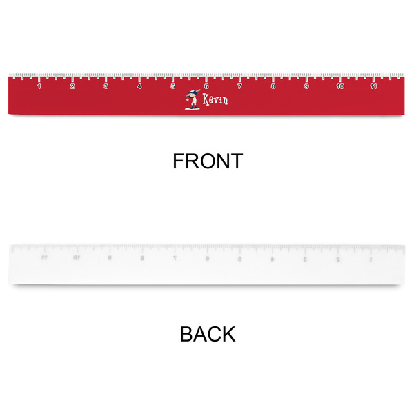 Baseball Plastic Ruler - 12" - APPROVAL