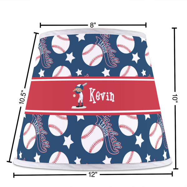 Baseball Poly Film Empire Lampshade - Dimensions