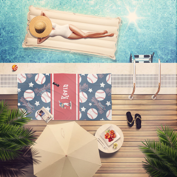 Baseball Pool Towel Lifestyle