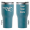Baseball RTIC Tumbler - Dark Teal - Double Sided - Front & Back