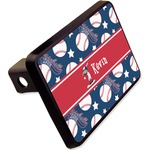 Baseball Rectangular Trailer Hitch Cover - 2" (Personalized)