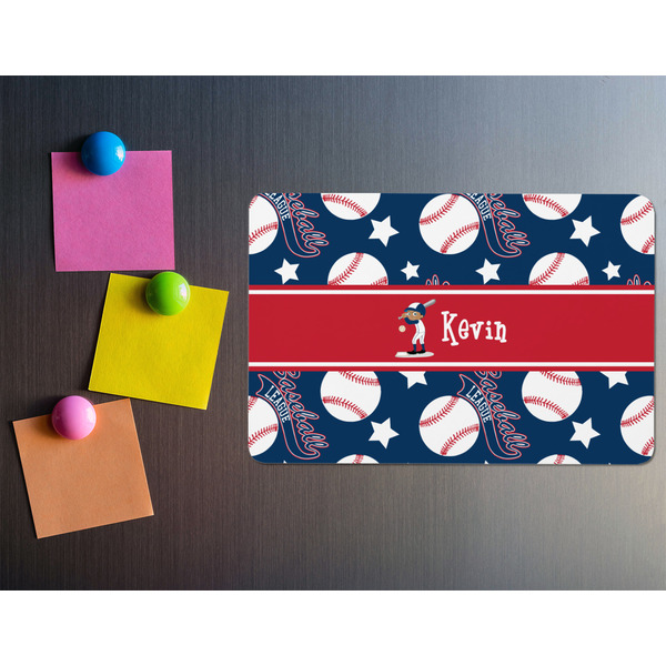 Baseball Rectangular Fridge Magnet - LIFESTYLE