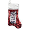 Baseball Red Sequin Stocking - Front