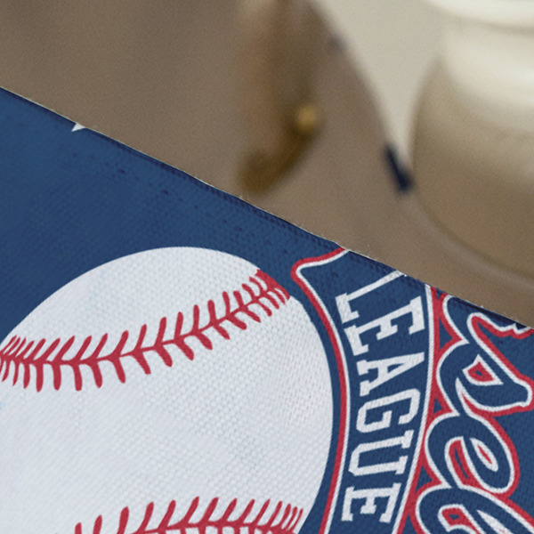 Baseball Large Rope Tote - Close Up View