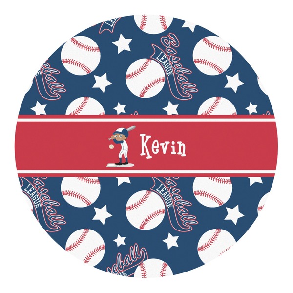 Custom Baseball Round Decal - XLarge (Personalized)