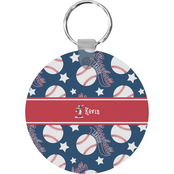 Baseball Round Keychain (Personalized)