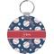 Baseball Round Plastic Keychain (Personalized)