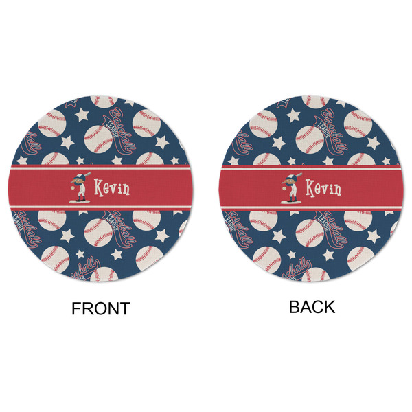 Baseball Round Linen Placemats - APPROVAL (double sided)