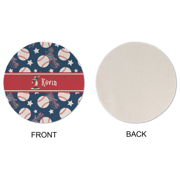 Baseball Round Linen Placemats - APPROVAL (single sided)