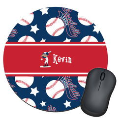Baseball Round Mouse Pad (Personalized)