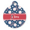 Baseball Round Pet ID Tag - Large - Front