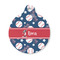 Baseball Round Pet ID Tag - Small (Personalized)