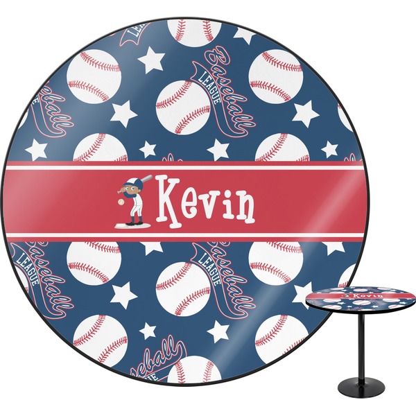 Custom Baseball Round Table - 30" (Personalized)
