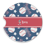 Baseball Sandstone Car Coaster - Single (Personalized)